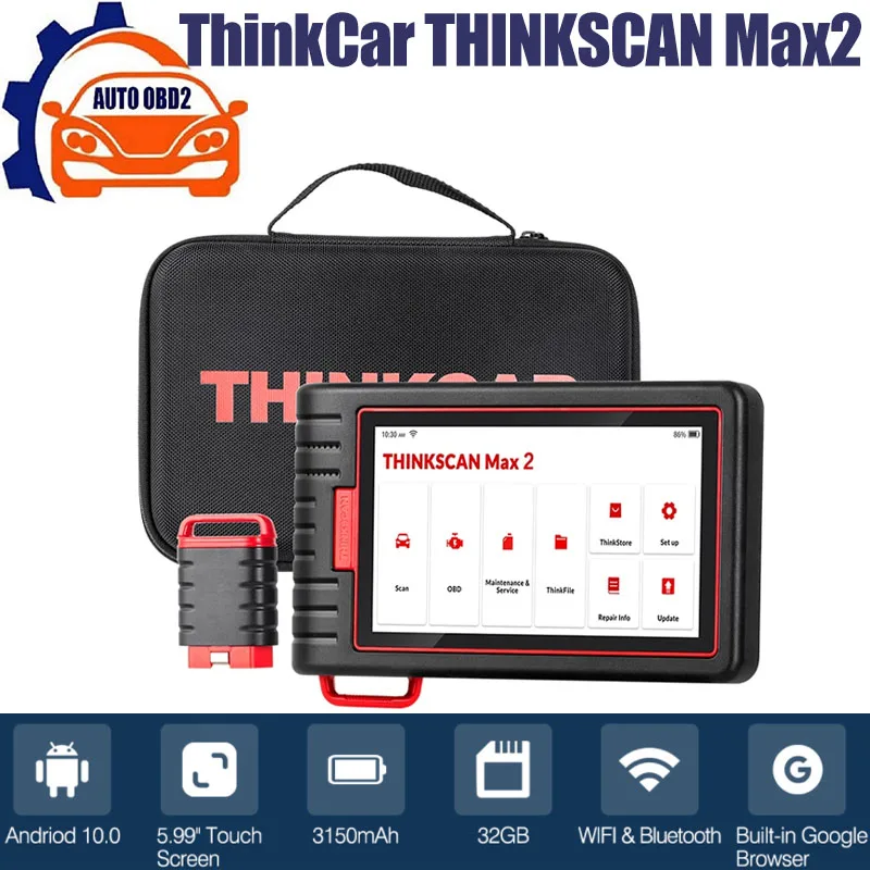 THINKCAR Thinktool ThinkScan Max 2 ВСЕ система Инструменты для диагностики автомобилей AF DPF IMMO 28