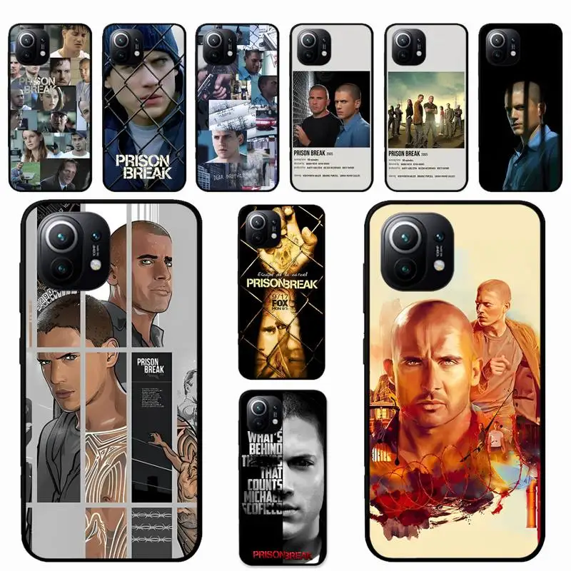 

Prison Break Phone Case For Xiaomi Mi 5X 8 9 10 11 12 lite pro 10T PocoX3pro PocoM3 Note 10 pro lite