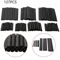 127pcs heat shrink tubing 21 wire cable wrap assortment electrical insulation heat shrink tube kit 7 sizes