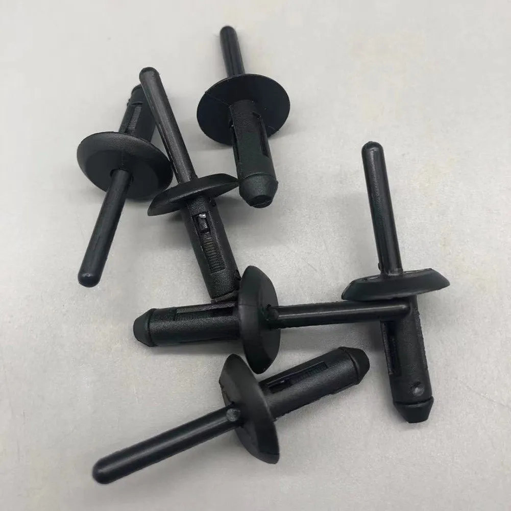 

50pcs Plastic Rivets Car Bumper Clip Universal Auto Fasteners Retainer Push Pin For BMW Screw Fender Body Door Trim Panel Hood
