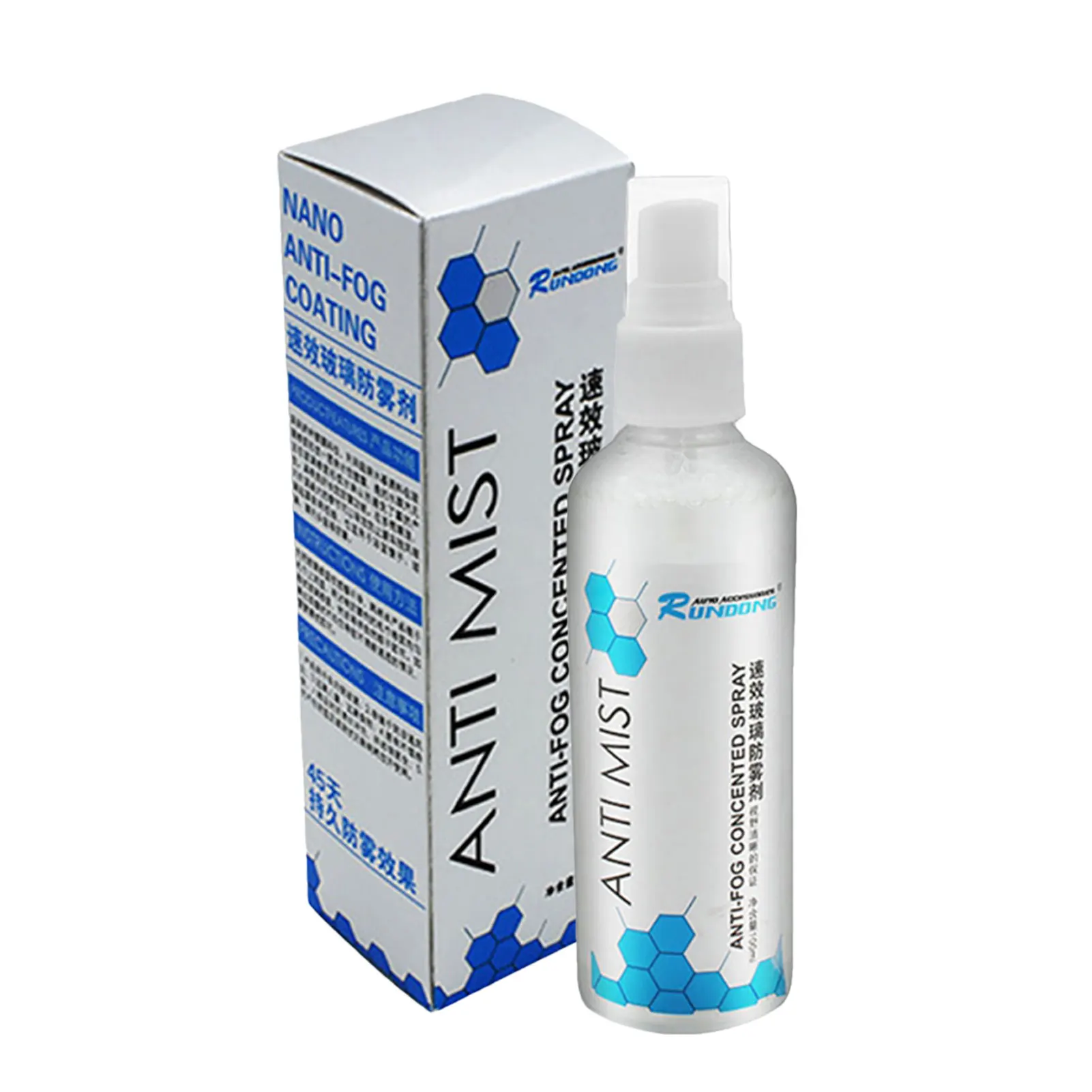 

100ml Car Windshield Anti-Fog Spray Long Lasting Car Glass Waterproof Coating Agent Car Interior Mirrors Windows Cleaner