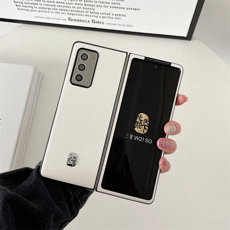 Кожаный чехол для Samsung Galaxy Z Fold 2 5G Fold2 ультратонкий ограниченный выпуск Складной