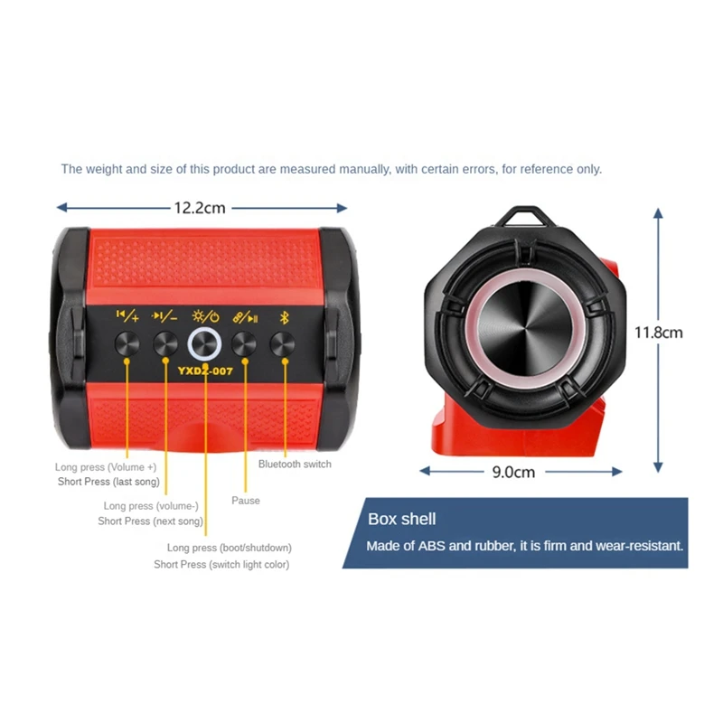 Беспроводная колонка с синими зубьями для Milwaukee 18-20 в электроинструмент