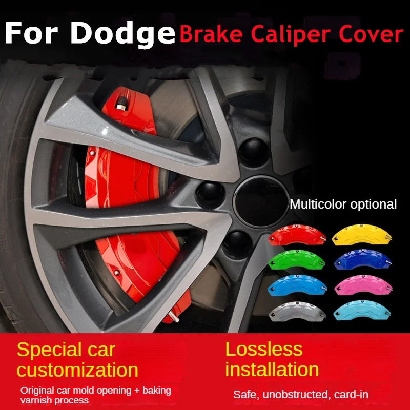 

For Dodge Car Brake Caliper Cover Aluminum Front Rear Fit Caliber Journey Ram 1500 Challenger Charger Nitro Durango