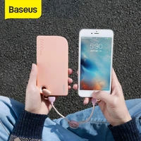 baseus 8000mah power bank dual usb phone charger portable battery external charger power bank travel for iphone for xiaomi