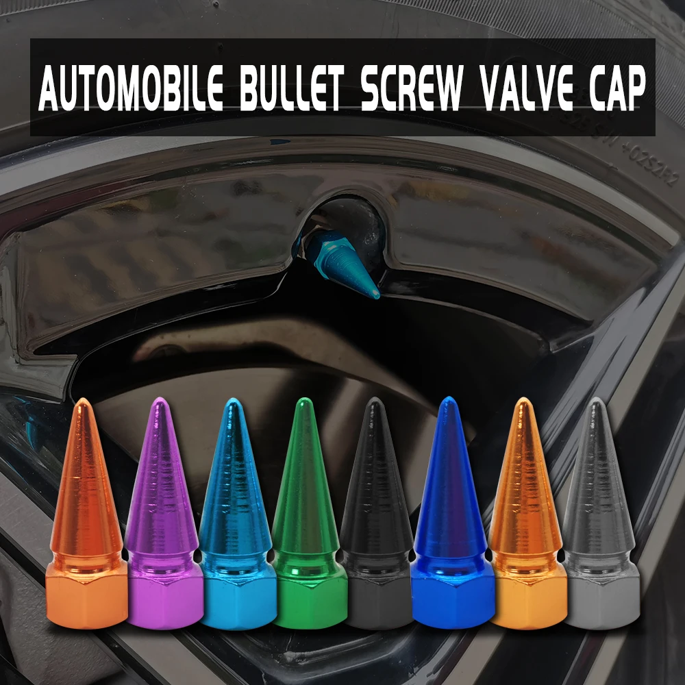 

Car Tire Valve Caps 32mm Aluminum Alloy For Car Bike Motorcycle Valve Stem Covers Wheel Air Protection Cap Car Styling 4Pcs/Set