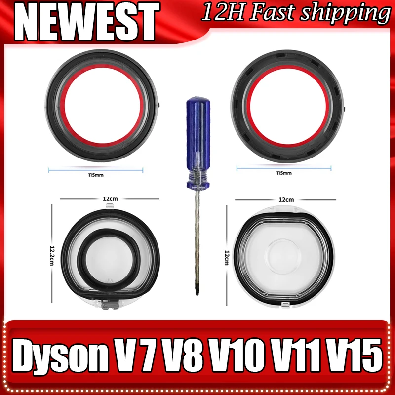 

Нижняя крышка для пылесоса Dyson V7 V8 V11 V10 V15-фиксированное сверху уплотнительное кольцо пылесборника Сменные аксессуары для сбора пыли