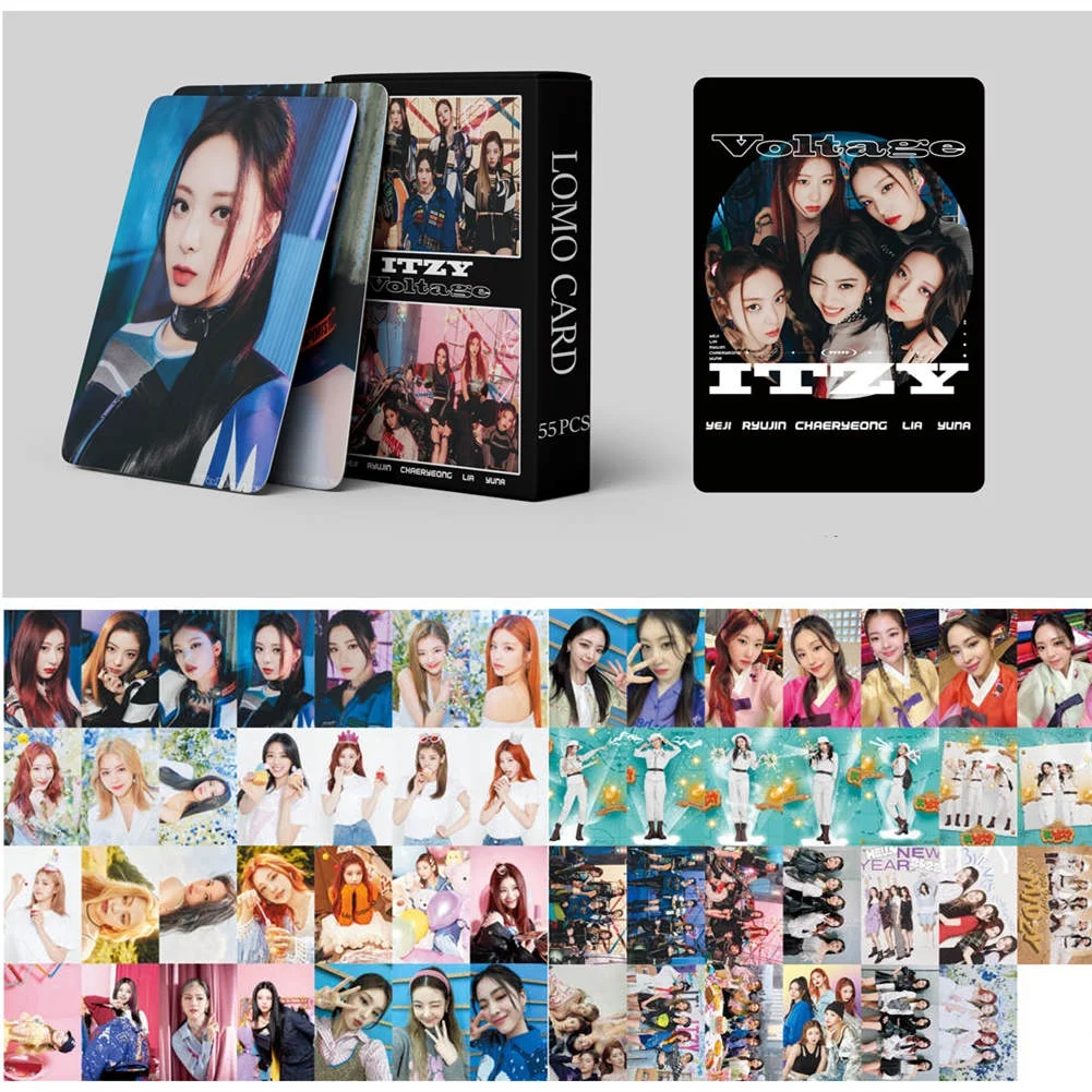 

Kpop ITZY альбом напряжение ЛОМО карта для YEJI Lia RYUJIN CHAERYEONG YUNA Поклонники подарок
