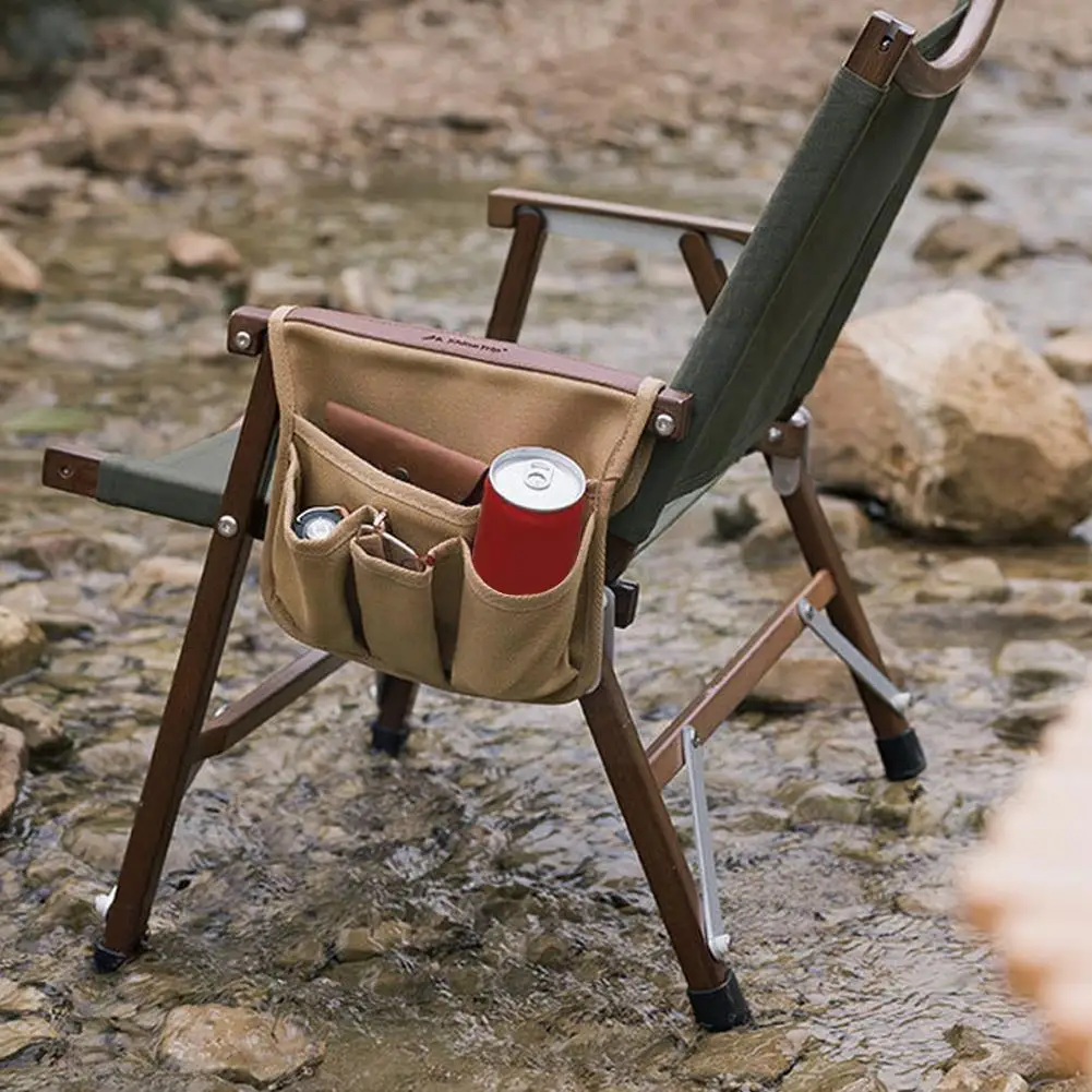 

1pc Outdoor Camping Fishing Chair Armrest Hanging Bag Side Hiking Storage Storage Portable Armrest Bag Bag Bag G7t7