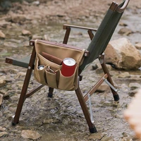 1pc outdoor camping fishing chair armrest hanging bag side hiking storage storage portable armrest bag bag bag g7t7