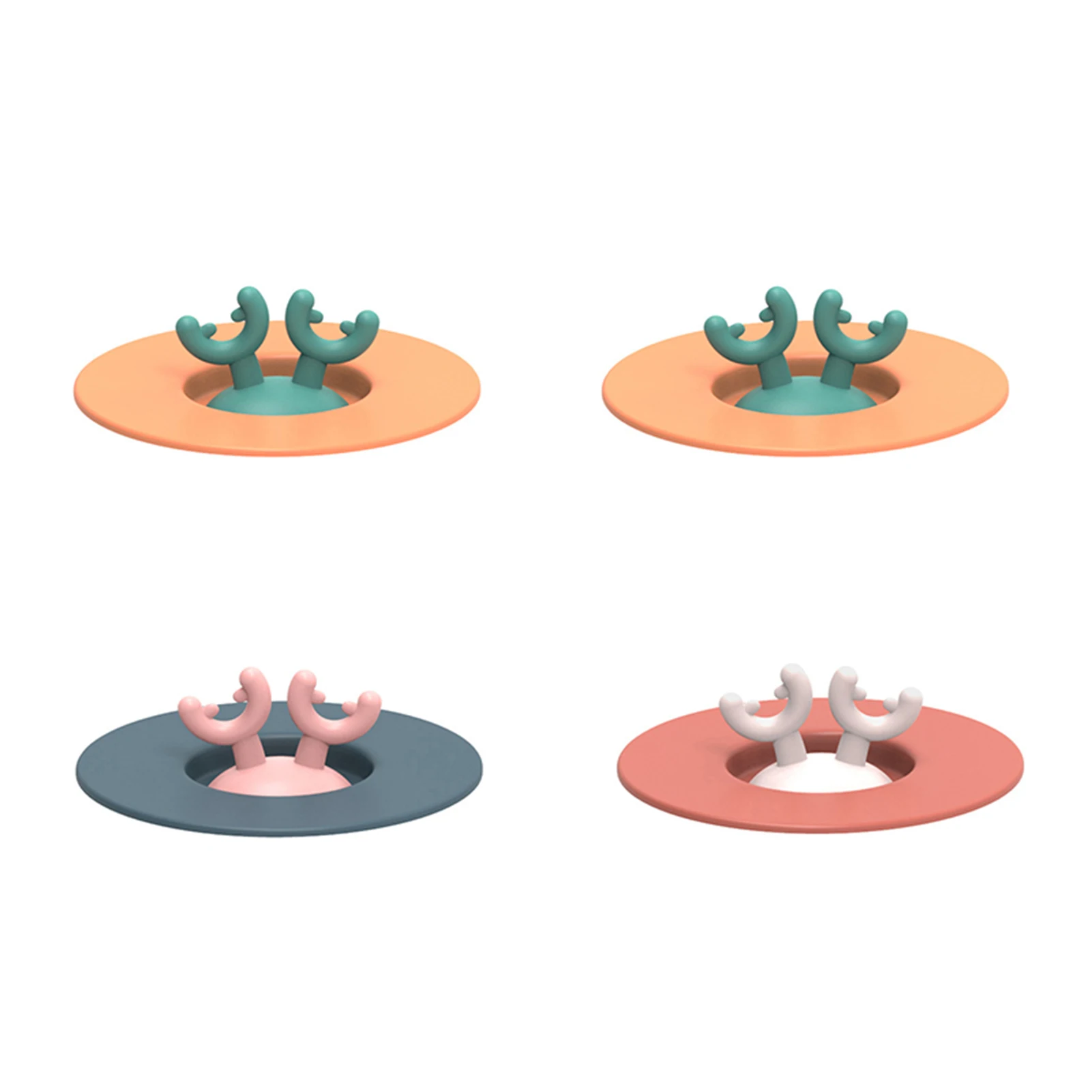 

Cute Cartoon Silicone Cup Lid Multipurpose Heat Resistance Sealed Leakproof Cup Cover for Home Kitchen