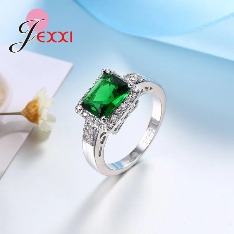 Для женщин Серебряные ювелирные изделия кубического циркония Кристал для