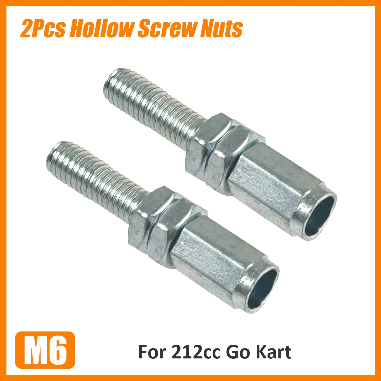 

2 шт. полый винт M6 для полого винта для картинга 212 куб.см x гайки