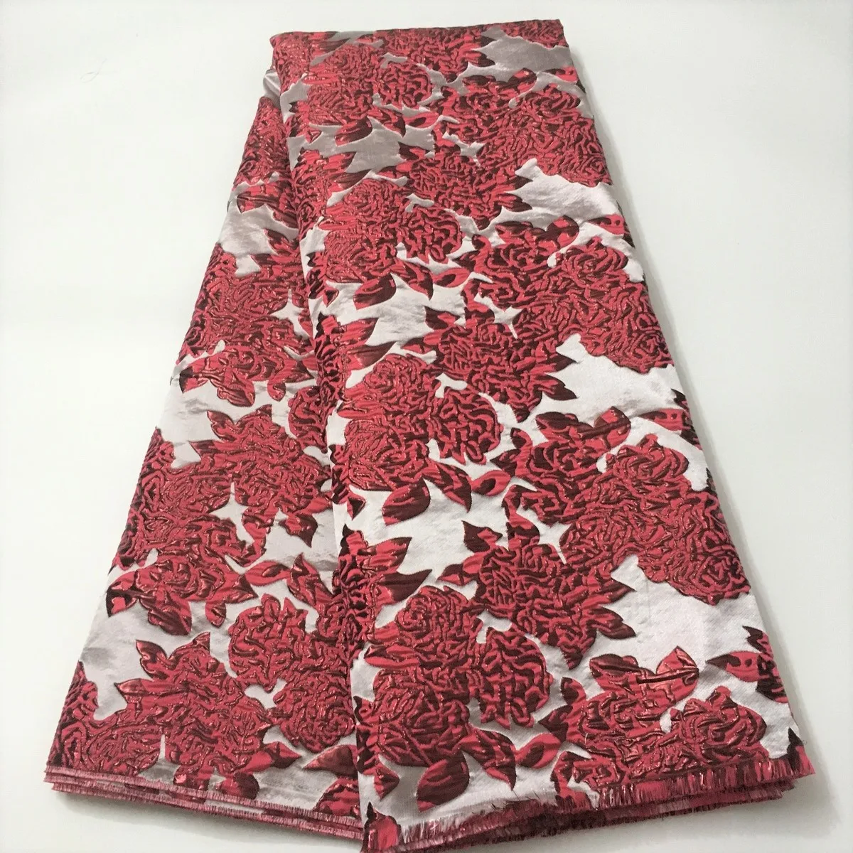 Золотая парчовая кружевная ткань с новым материалом африканская жаккардовая