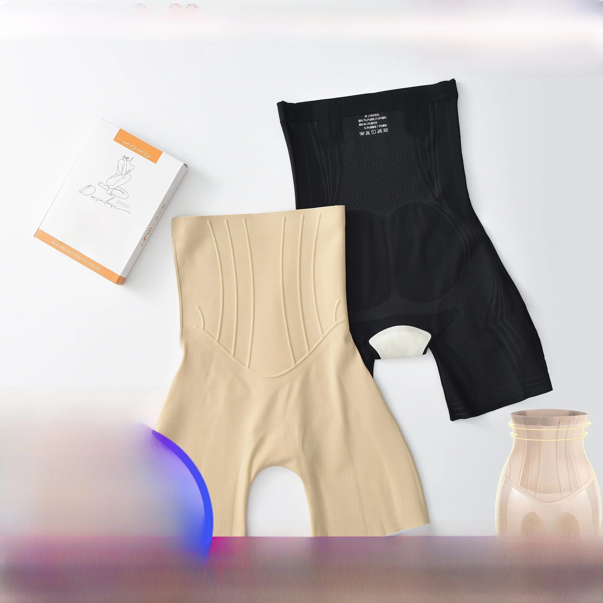 Формирование среднего давления! 5D жидкий спандекс с высокой талией живот