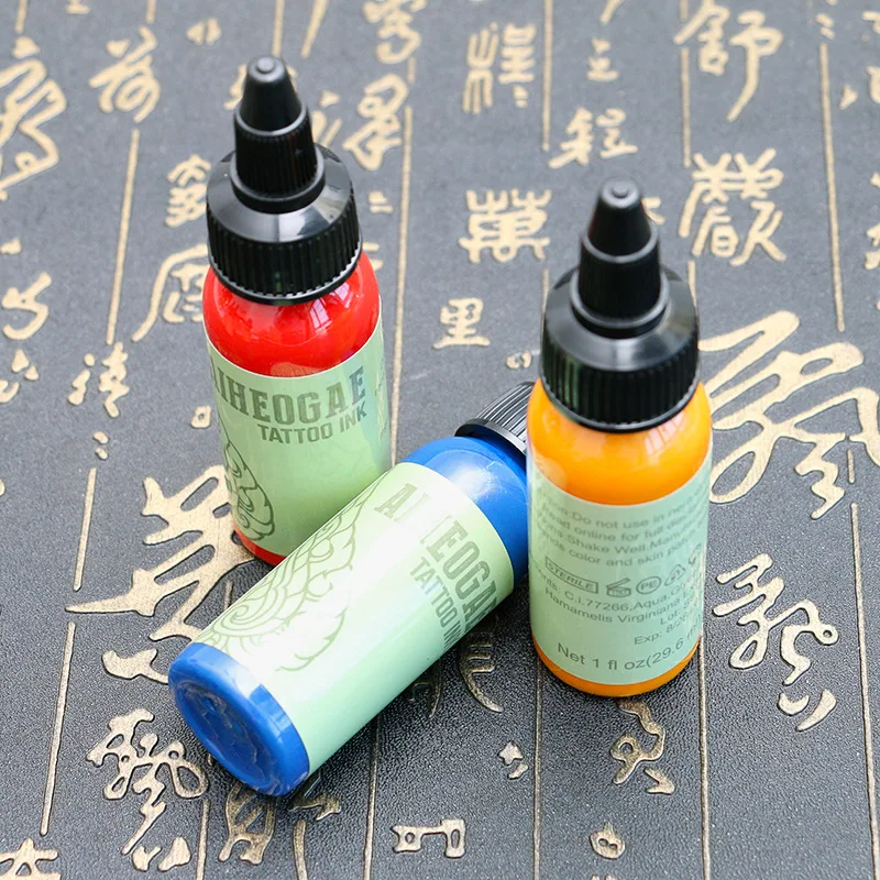 

7 Colors 30ML Tattoo Color Pigment Set Tattoo Ink Consumables Wholesale Semi Permanent Tattoo Pigment Supplies