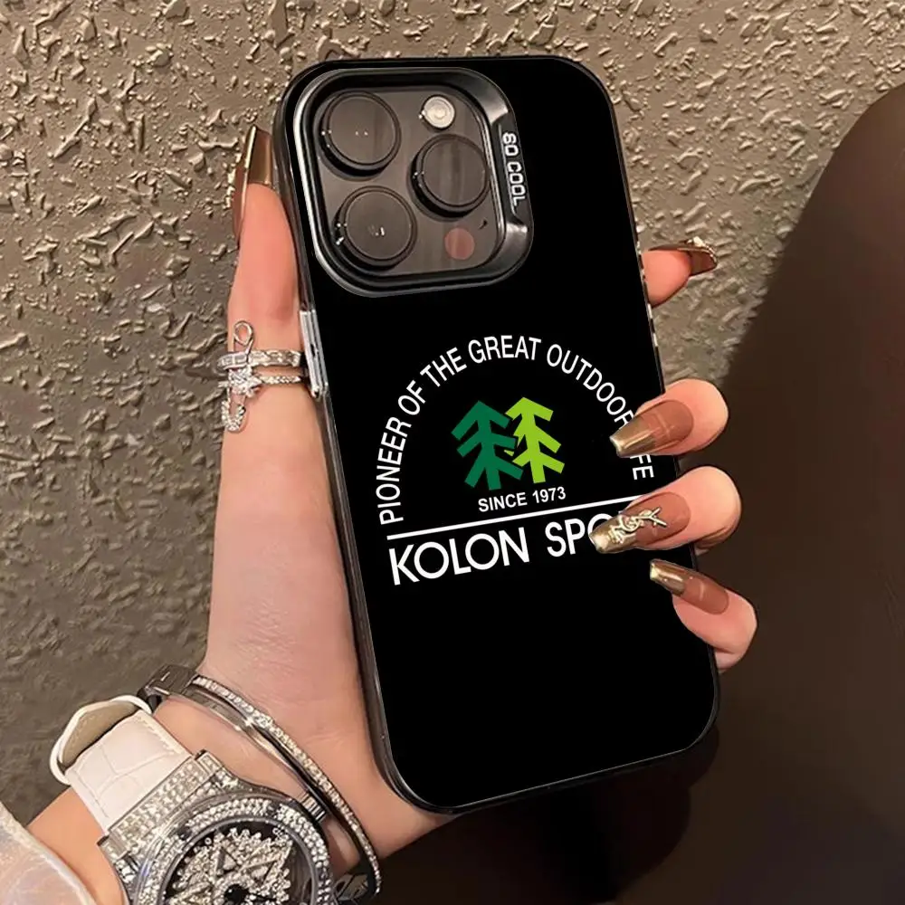Чехол для мобильного телефона K-Kolon Sport iPhone 16 15 14 13 12 11 X XR XS 8 7 Pro Max Plus цветной