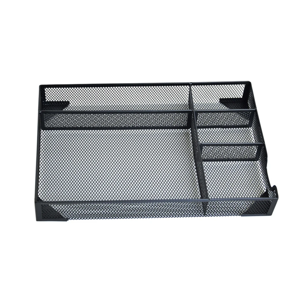 

Black Mesh Desk Organizer Neatly Store Office Supplies Safely Neat Desk Top Compact Office Storage