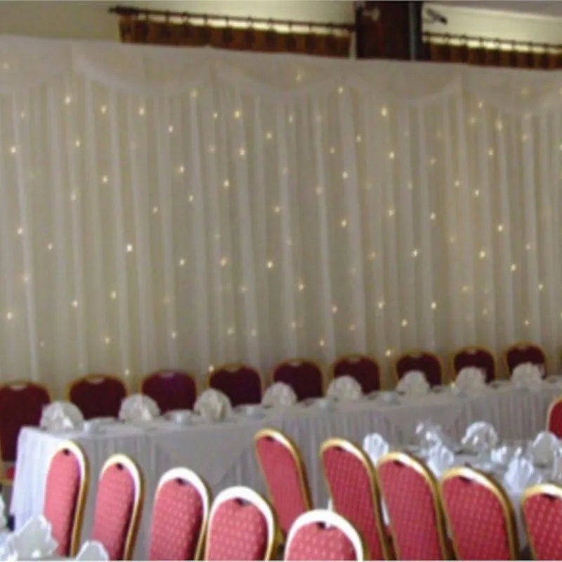 

Белый блестящий свадебный фон 3x6 м, свадебная занавеска, свадебная драпировка светодиодный светильник кой