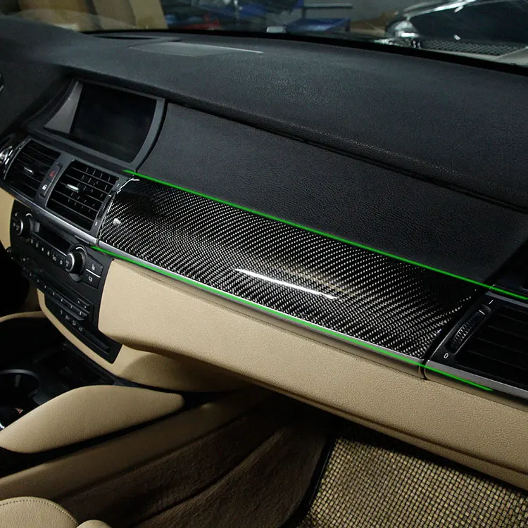 

Автомобильные аксессуары из углеродного волокна, внутреннее центральное управление, панель приборной панели, полосы, отделка для BMW X5 E70 X6 E71 2008 - 2014