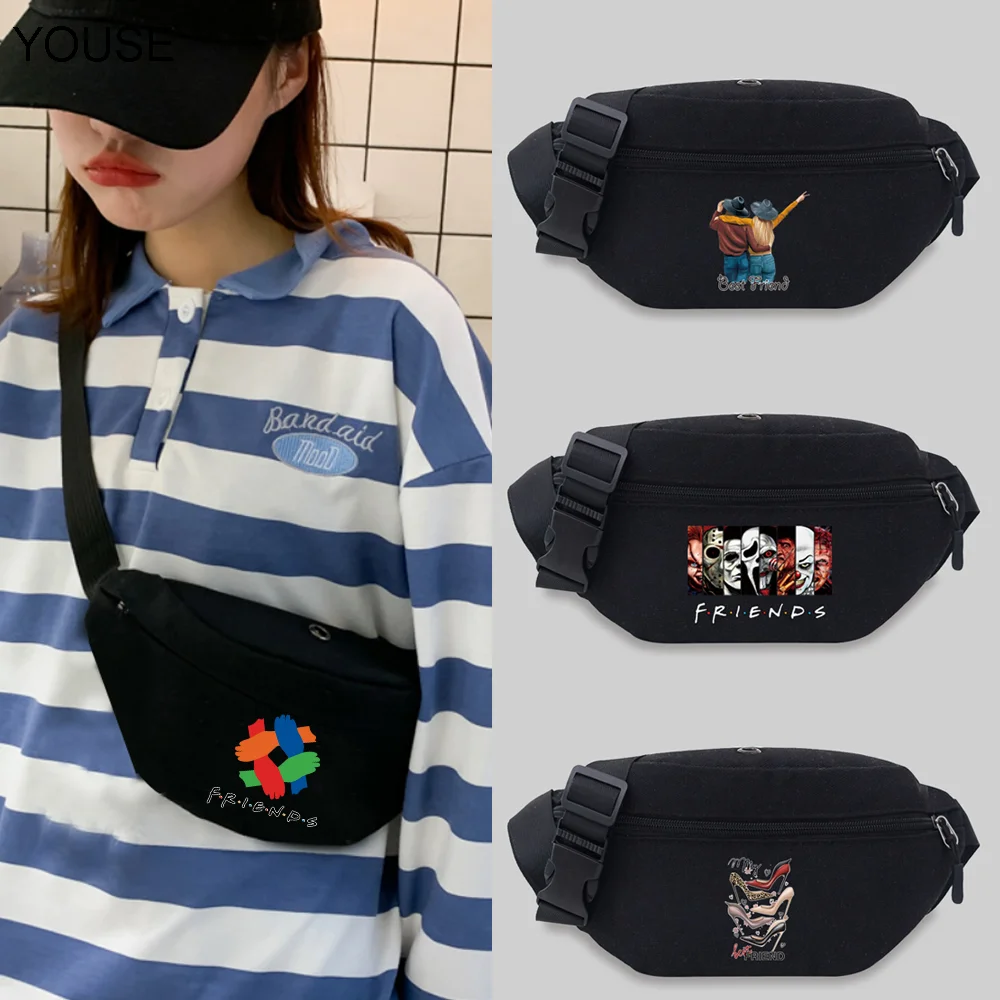 

New Bum Bag YOUSEFashion Unisex Messenger Chest Bags Student Waist Bag Convenient Leisure Friends Seires Styles Fanny Pack