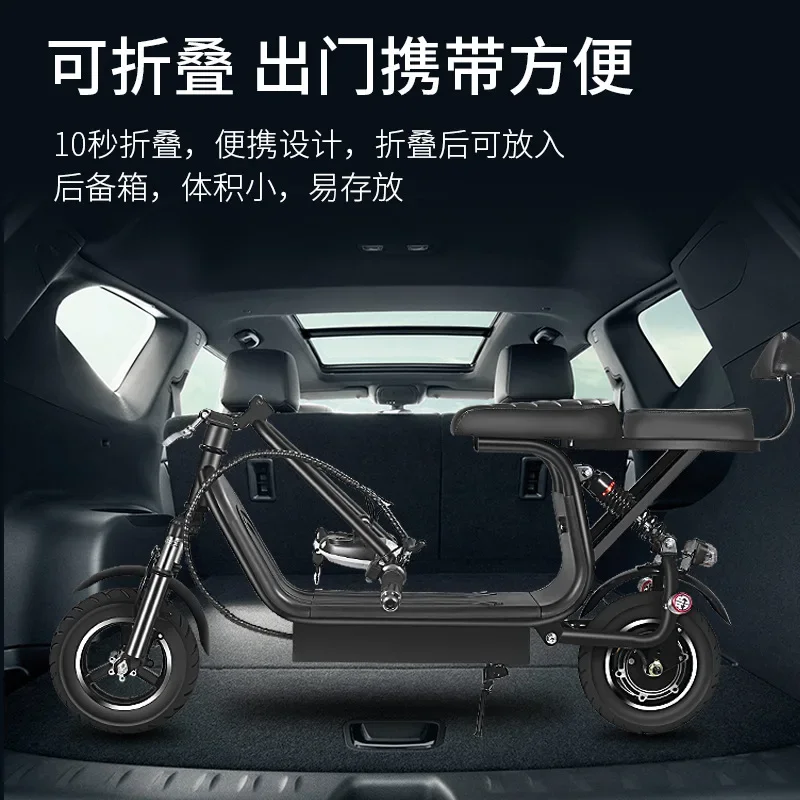 Маленький двухколесный складной мини-электрический скутер Harley с литиевой