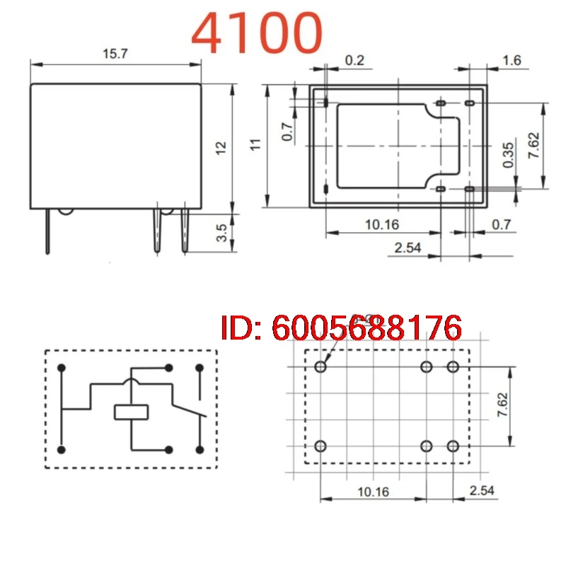 10 шт. новых реле BSZ6-SS-109L (4100-Coil:9VDC-3A) с 6 контактами (art.: 3920dcd468c36) - 3920dcd468c36