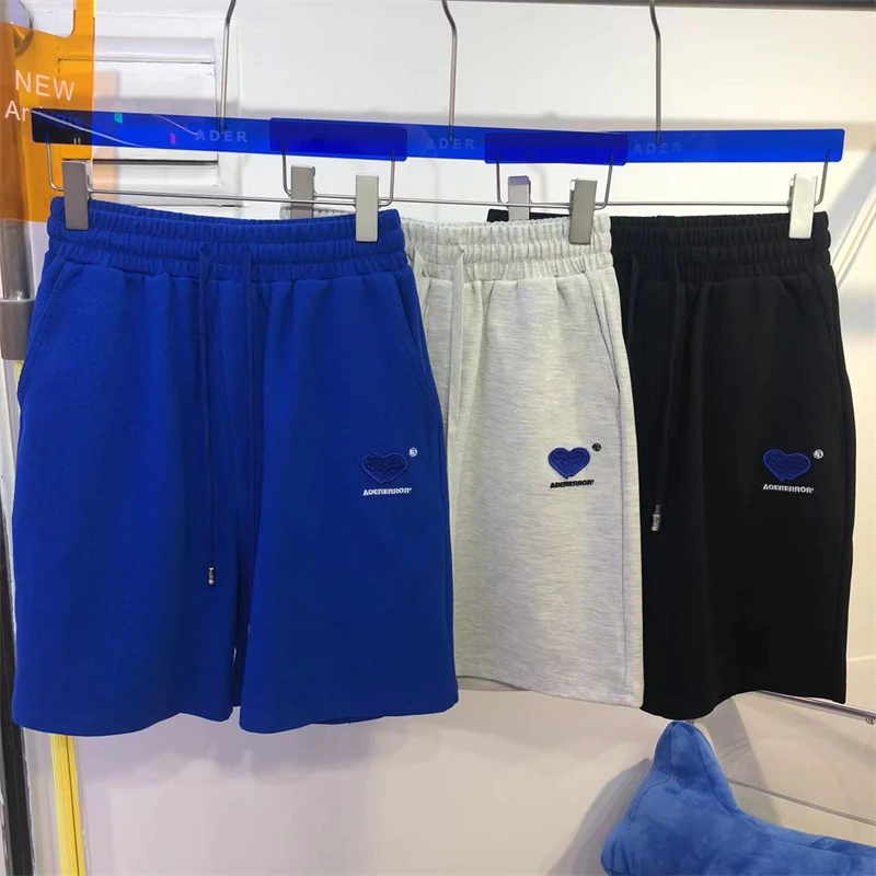 

2022 Summer Ader Error Shorts Men Women 1:1 New Heart Embroidery Adererror Sports Shorts Casual Men's Women's ADER Beach Shorts