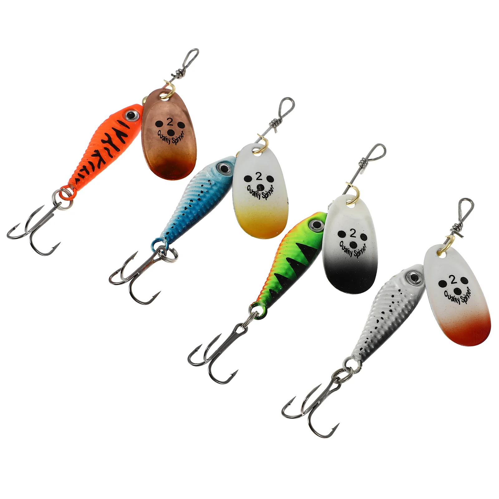 

4 Pcs 11g Fish Bait Sequins 3D Eyes Small Fish Lure Bait Colorful Hard Fake Bait Fishing Lures for Outdoor Fish Accessories
