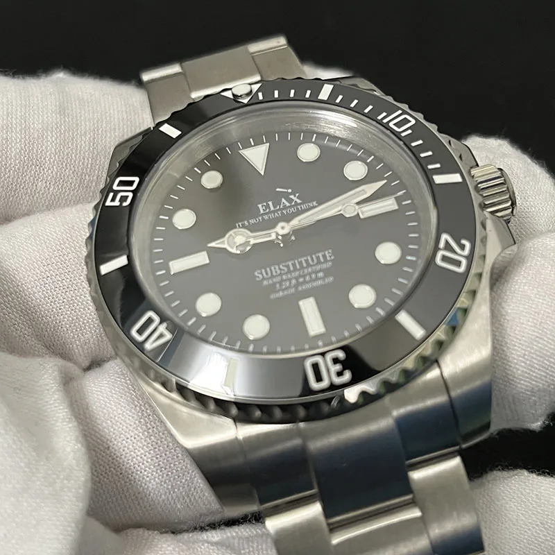 2023 Automatic Watch for Men NH35 Movement Sapphire Crystal OEM Relax Dial C3 BGW9 Lume Glide Buckle Waterproof Fashion Watch