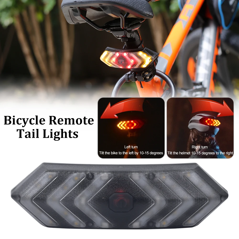 

Bicycle Turn Signal Led Warning Lights USB Rechargeable Wireless Remote/Gravity Control Bicycle Tail Lights Cycling Accessories