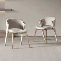italian light luxury high end dining chair household simple modern leisure chair designer restaurant back very simple tea chair