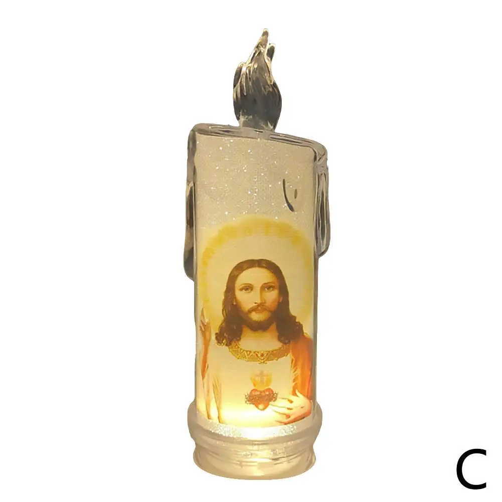 НОВЫЕ электрические свечи светодиодные молитвенные Святой искусственный