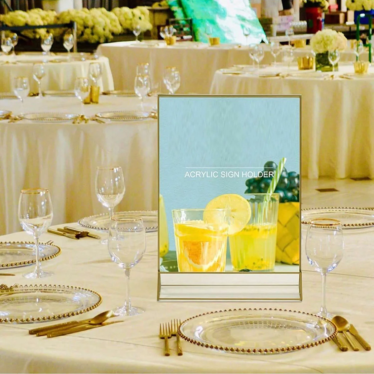 2/6/8 Упаковка 4x6 Дюймов Акриловый Держатель Для Меню Прозрачный Двусторонний