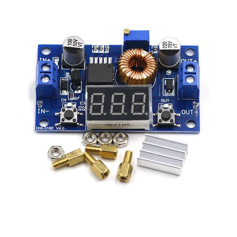 5A 75W XL4015 DC-DC Converter Adjustable Step-Down Module 4.0-38V to 1.25V-36V DIY Power Supply | Обустройство дома