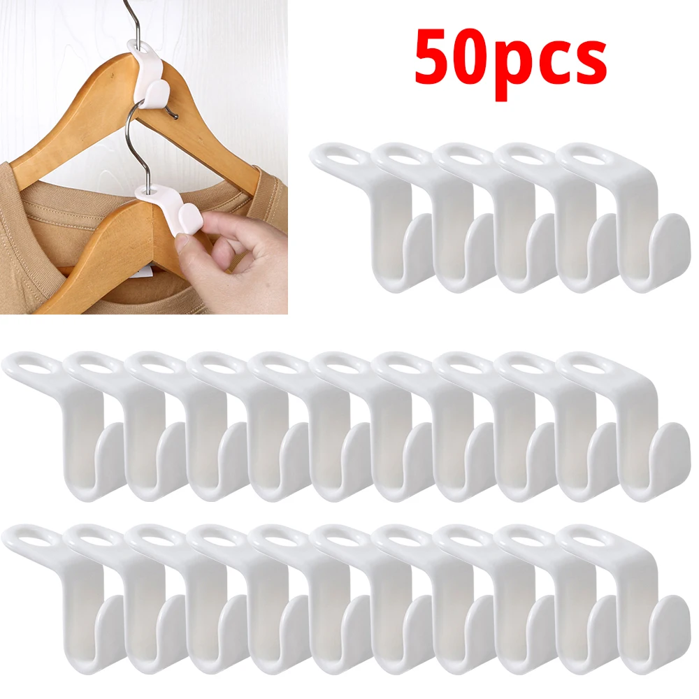 

Пластиковые крючки для вешалок 50/10 шт.