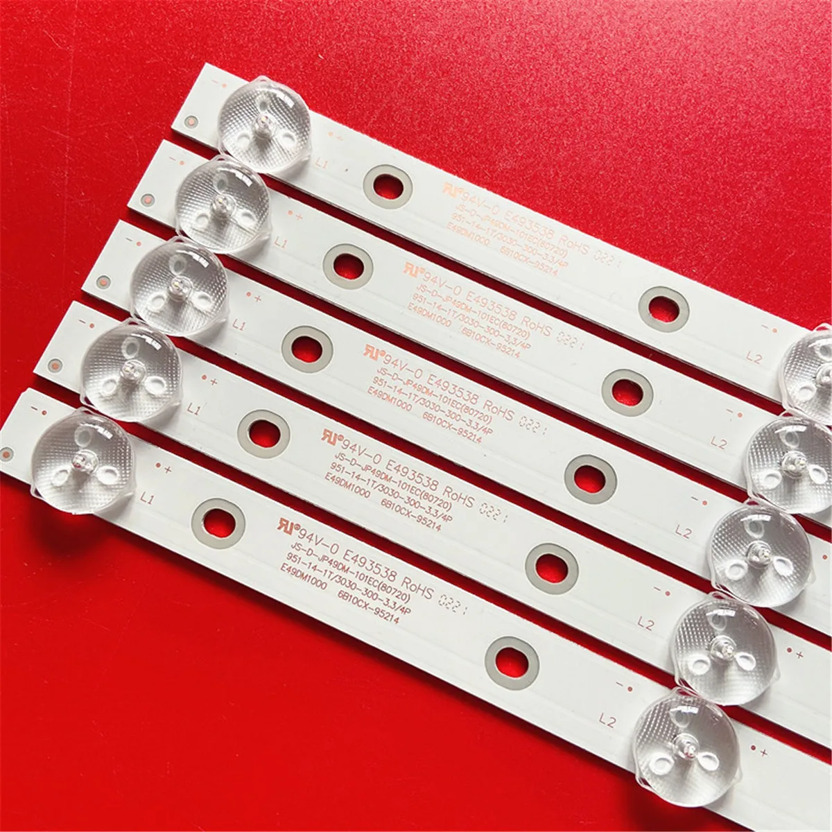 Светодиодная лента для подсветки 10LED 49 дюймов TV JS-D-JP49DM-101EC (80720) 6V/светодиодный