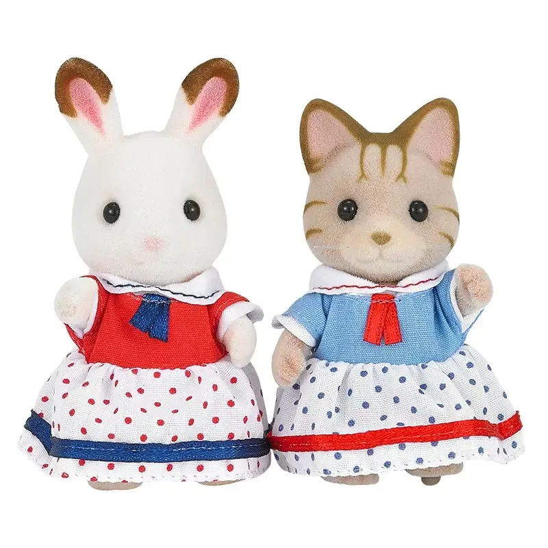 

Sylvanian Families Dollhouse Furry Figures Seaside Friends 2PCS Set Animal Toys Dolls Girl Gift New in Box 5232