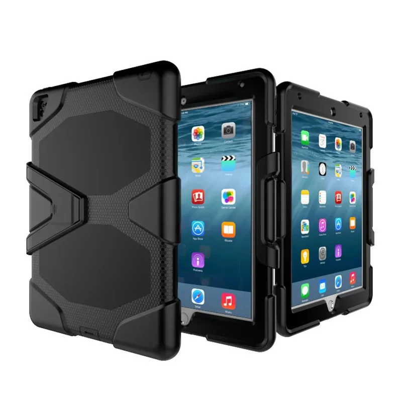 

For iPad Air 2 Case Waterproof Shock Dirt Snow Sand Proof Extreme Army Military Heavy Duty Kickstand For iPad A1566 A1567 Cover