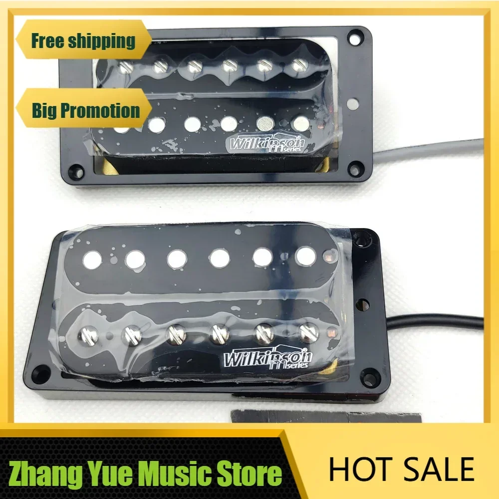 Фото Новые звукосниматели Wilkinson WOHHB Black Open Double Coil для электрогитары (пара для бриджа и нейка) №2