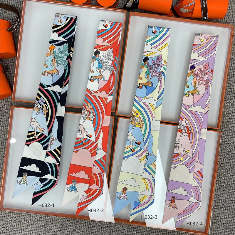 100% шелк высококачественные роскошные брендовые товары шарф Женская повязка на