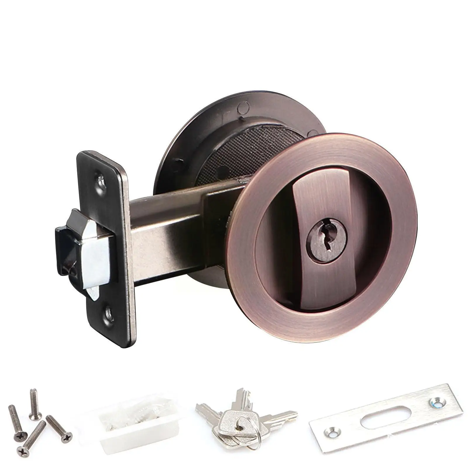 

Скрытый замок для раздвижной двери балкона, невидимое кольцо для хранения, для внутренних комнат и спальни, с замком W7t9