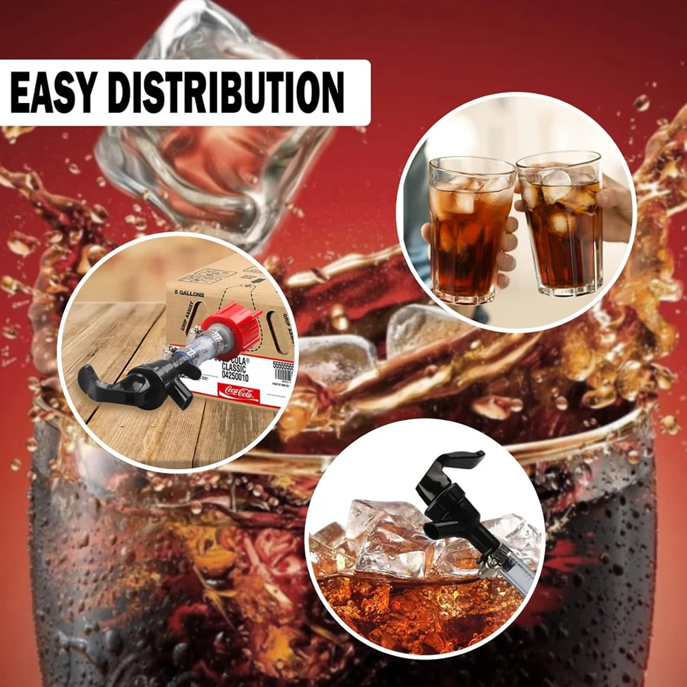 Красный нагрудник кран для коки-колы в коробке смеситель пикника