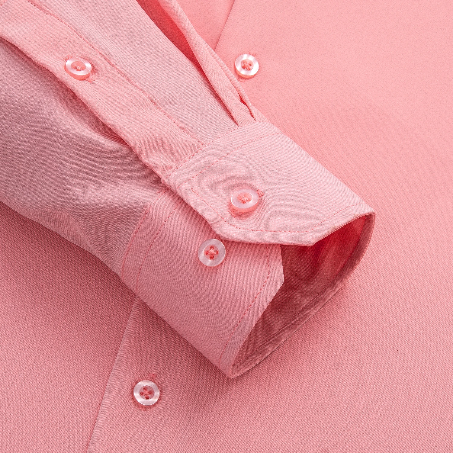 Hi-Tie Solid Plain Silk Mens Shirts Long Sleeve Lapel Shirt For Male Soft Comfortable High Quality 13 Colors Simple Casual Gift