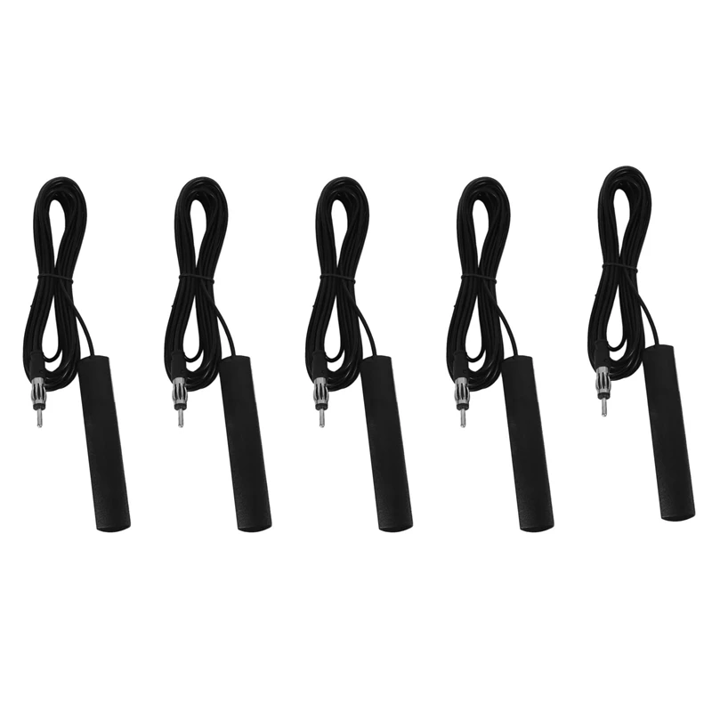 

5X антенна для автомобильного радио ANT-309-универсальная Антенна для автомобильного FM-радио, патч, черная антенна для радиоприемника, кабель ...