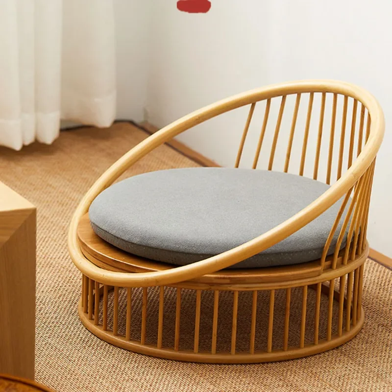 Японский бамбуковый стул-татами с низкой спинкой шезлонг балкон чайное сиденье