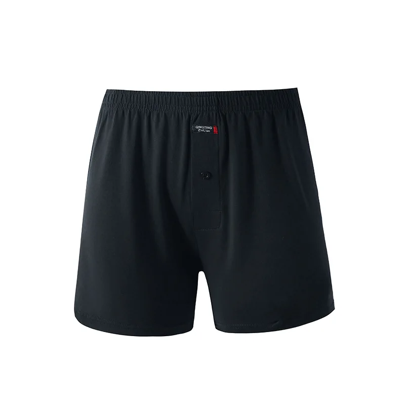 Purity Men's Arrow Pants Loose Cotton Underwear Shorts Big Pants Button Open Door Comfortable Breathable Home Pajamas Large Size