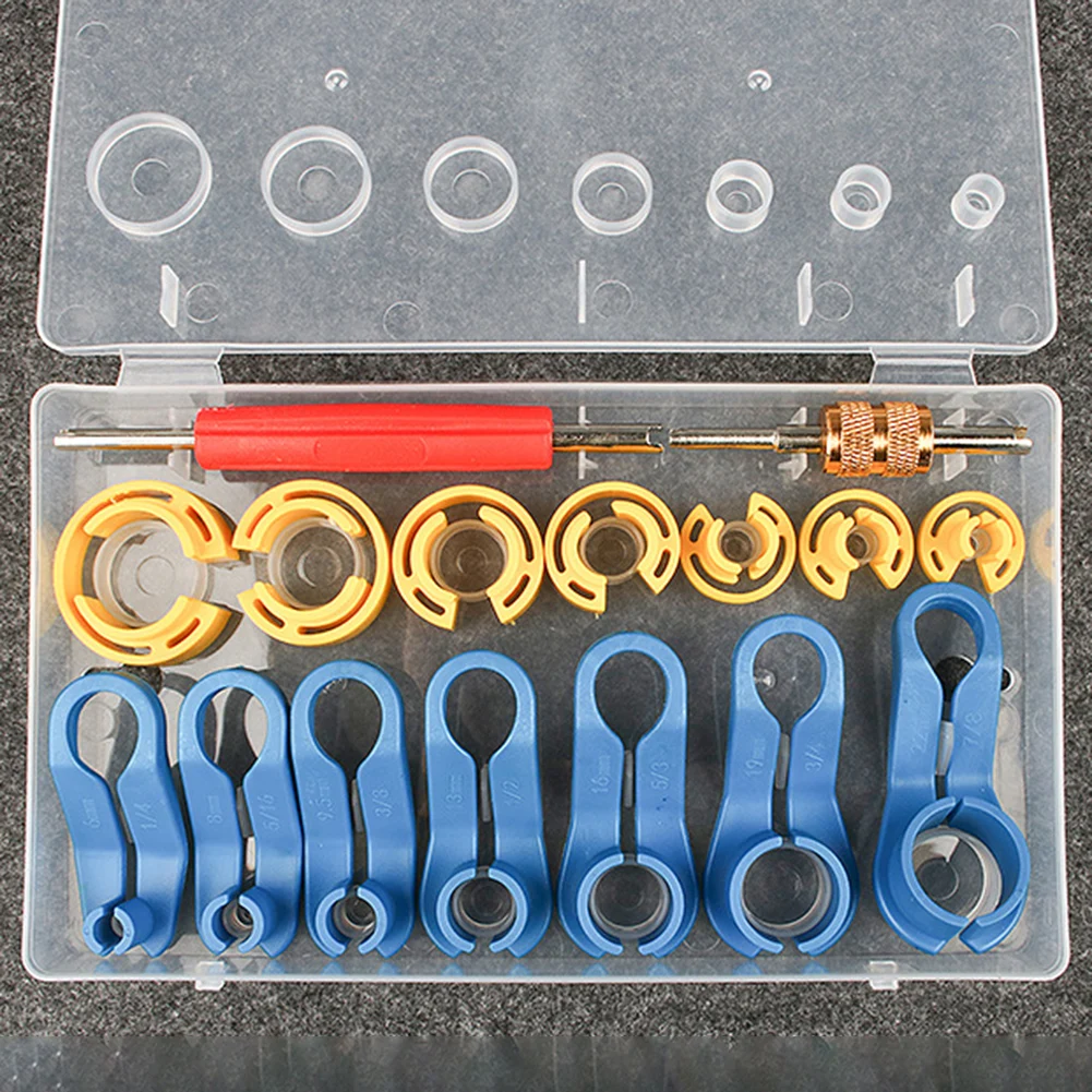 

16Pcs/Set A/C Fuel Line Disconnect Tool Quick Disconnect Auto Air Conditioning Oil Pipe Snap Removal Tools Car Assembly Tool