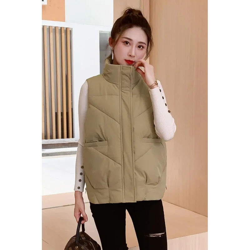 2023 Autumn and Winter women's Clothing Pure Cotton Dress, Korean New Down Cotton Clothing, Loose Cotton-padded Lining Sleeve enlarge
