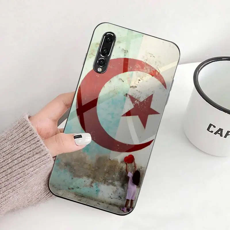 Чехол для телефона с флагом Алжира закаленное стекло Huawei P30 P20 P10 lite honor 7A 8X 9 10 mate 20